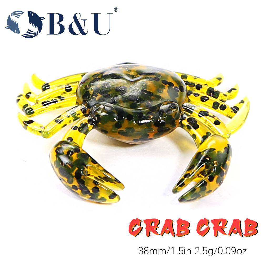 3D Printing Lure - B&U 12pcs 크랩 루어 3D 시뮬레이션