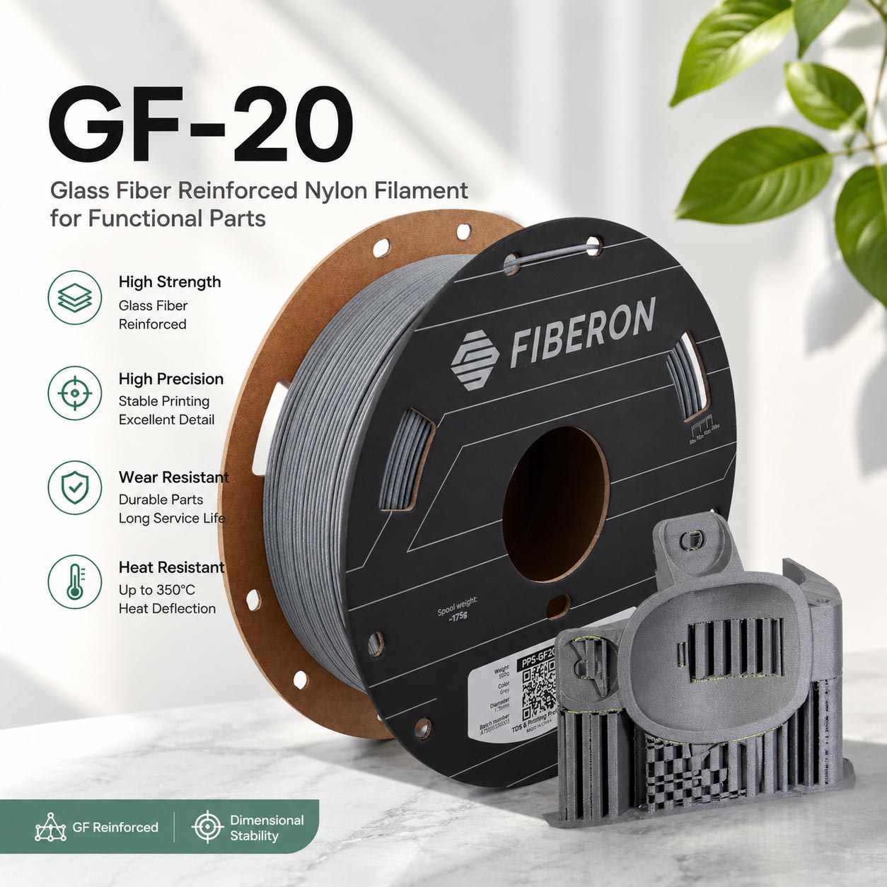 Tpu Flexible Filament - 폴리메이커 PPS-GF20 3D 필라멘트 1.75mm 0.5kg