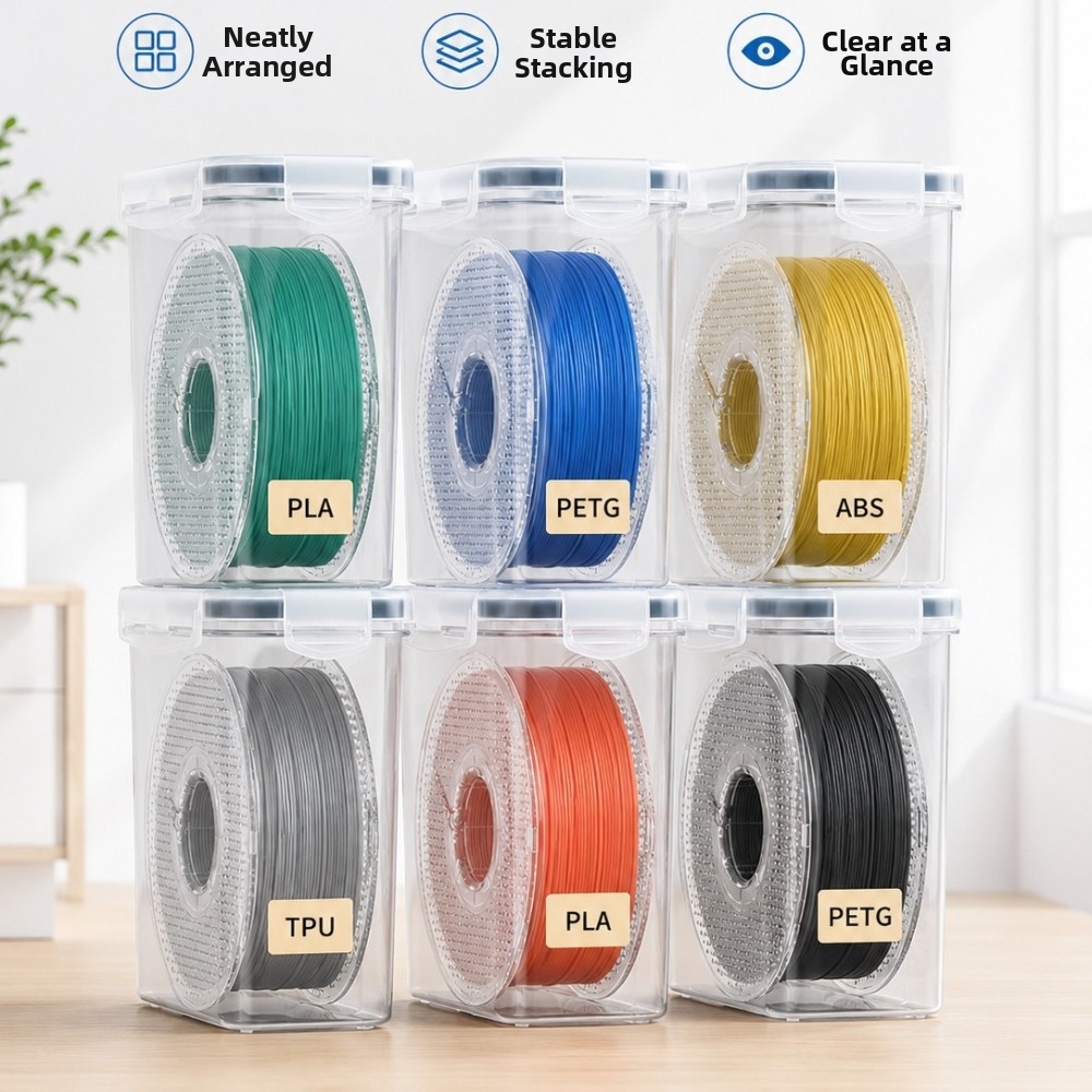3D Printing For Medical - 투명 필라멘트 보관함, 밀폐형 방진 3D