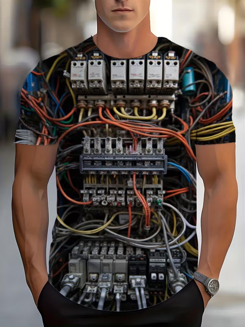 3D Printing Engineer - 남성용 전기 회로 와이어 3D 올오버