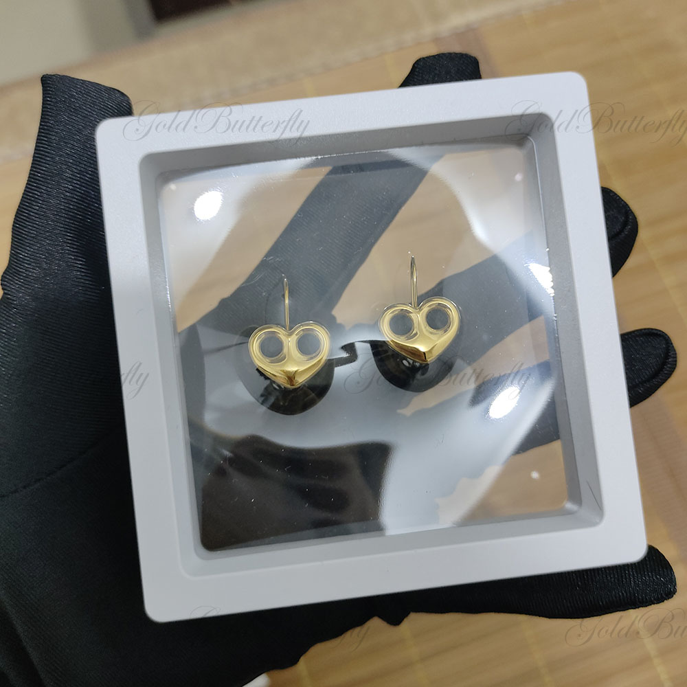 3D Printing Earrings - GoldButterfly 맞춤형 하트 귀걸이 3D 미니