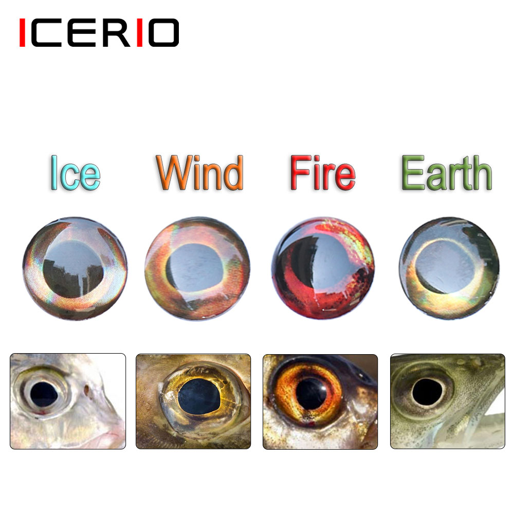 3D Printing Lure - ICERIO 100PCS 홀로그램 3D 4D 물고기