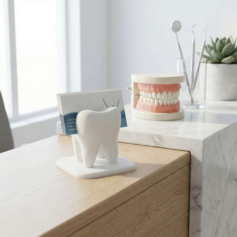 3D Printing Tooth - 3D 프린팅된 치아 모양 명함 홀더
