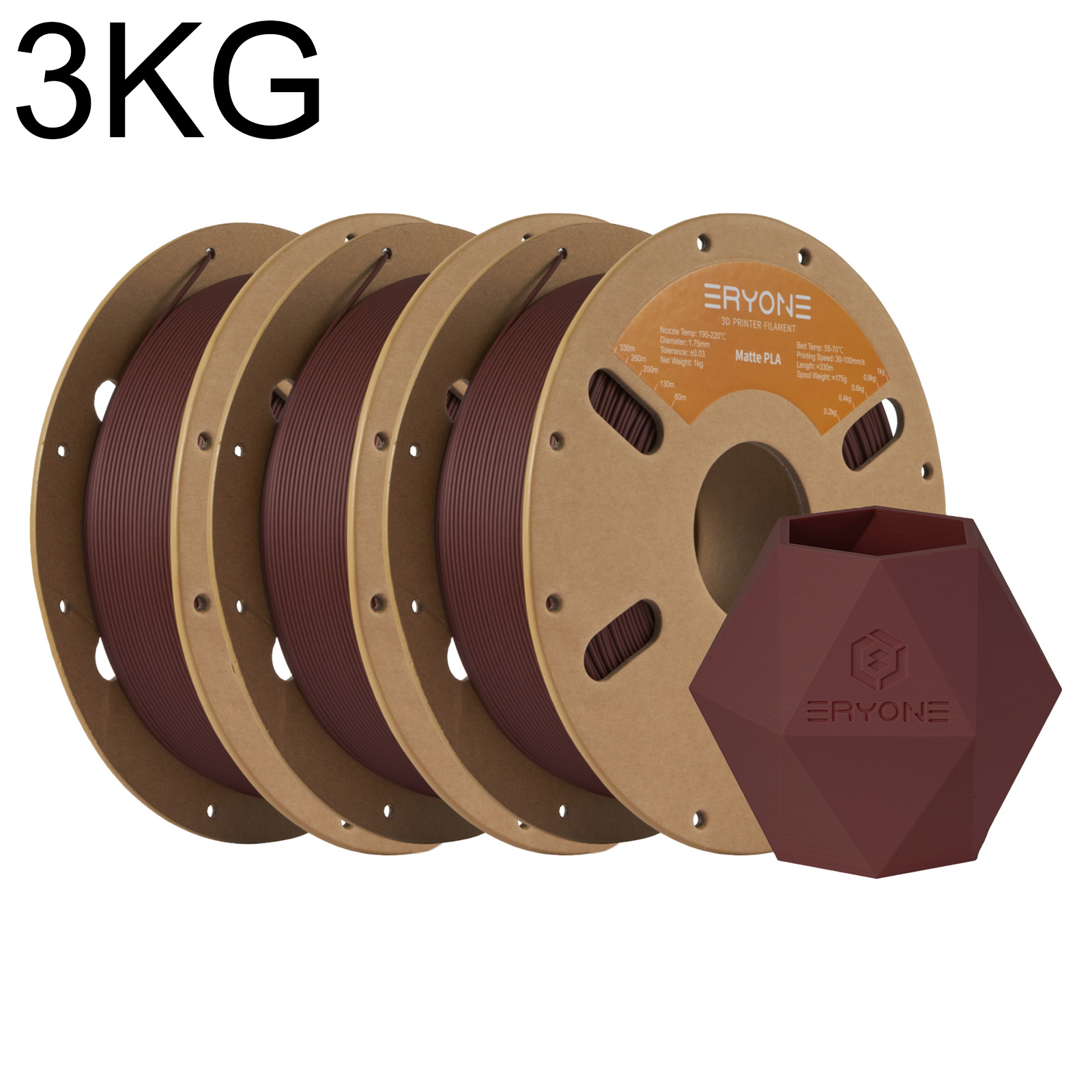 Tpu Flexible Filament - ERYONE 3KG 무광/HS-무광 PLA 3D 프린터