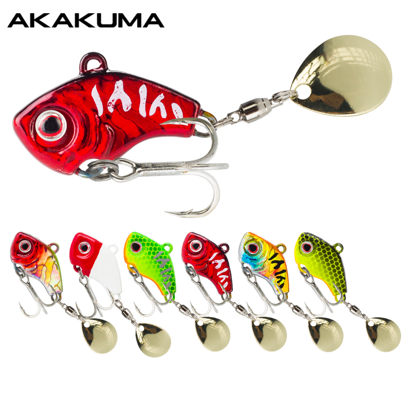 3D Printing Lure - 6PC 5g/7g/10g/14g/20g 회전형 메탈 바이브 싱킹