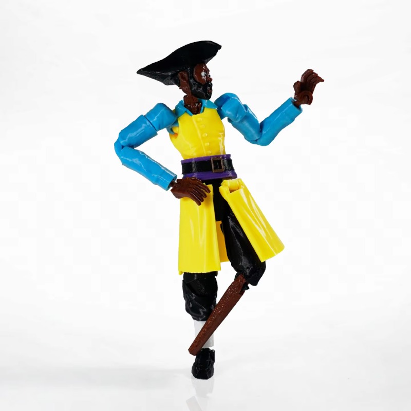 슈퍼 3D 프린팅 다관절 액션 피규어 백룸즈 해적 클라 - 3D Printing Action Figure 리뷰 및 가격