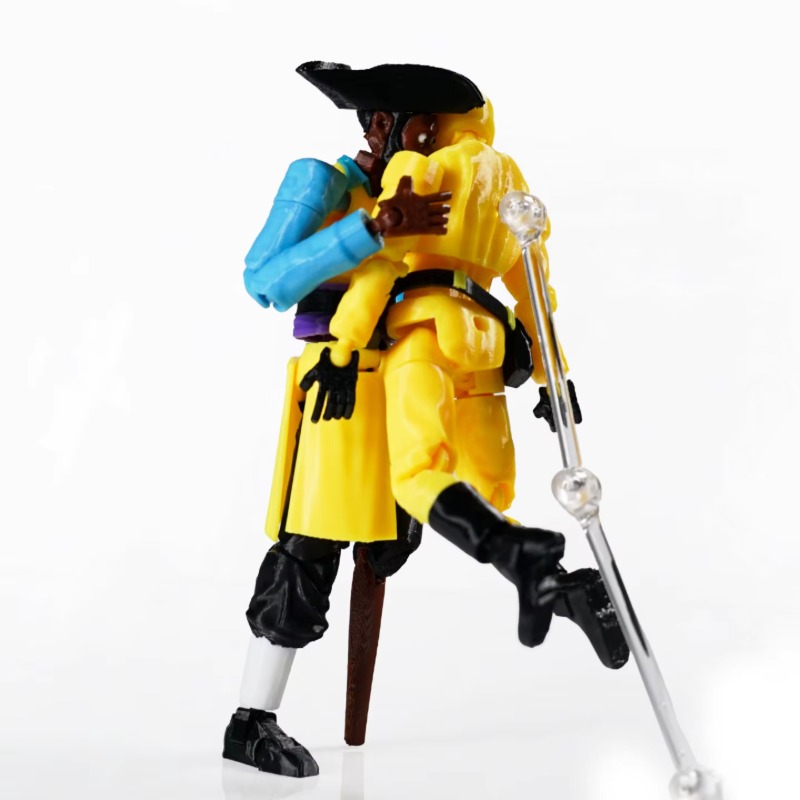 슈퍼 3D 프린팅 다관절 액션 피규어 백룸즈 해적 클라 - 3D Printing Action Figure 리뷰 및 가격