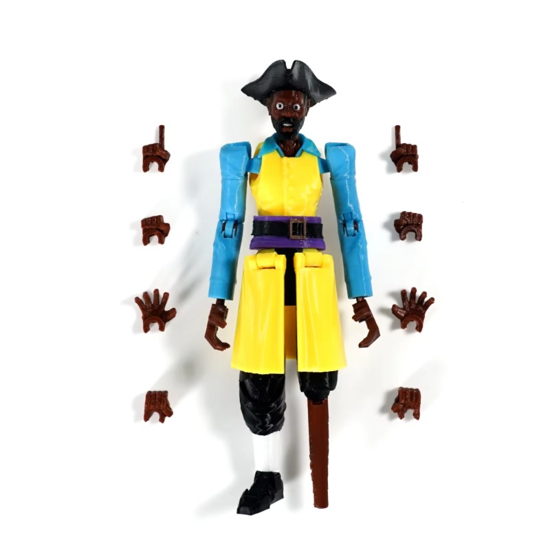 슈퍼 3D 프린팅 다관절 액션 피규어 백룸즈 해적 클라 - 3D Printing Action Figure 리뷰 및 가격