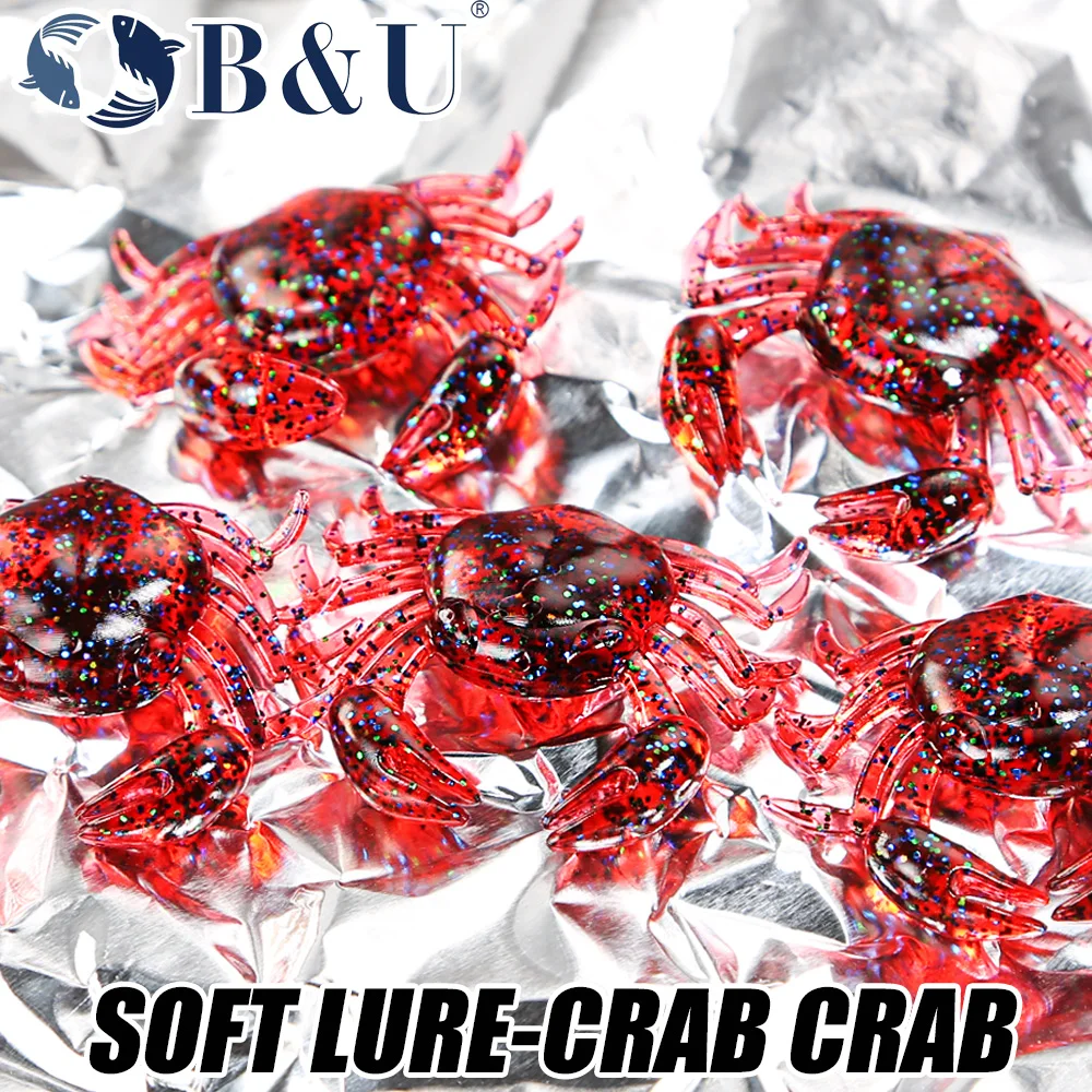 B&U 12pcs 크랩 루어 3D 시뮬레이션 크랩 미끼 - 3D Printing Lure 리뷰 및 가격