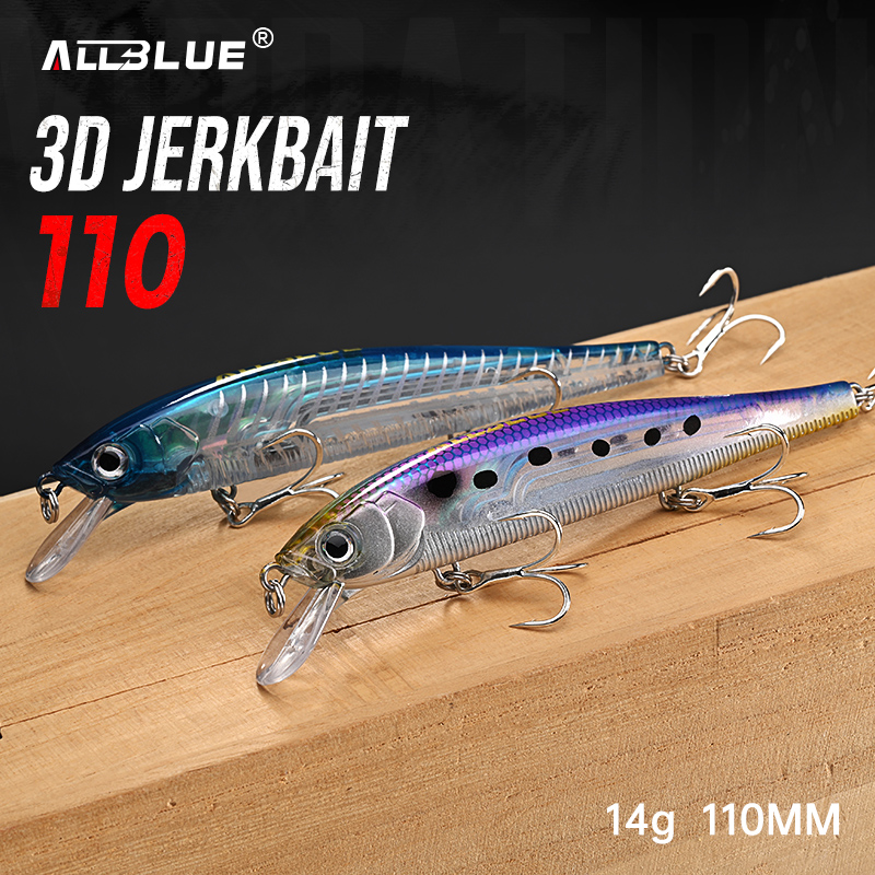 올블루 3D 저크베이트 워블러 낚시 루어 110mm 1 - 3D Printing Lure 리뷰 및 가격