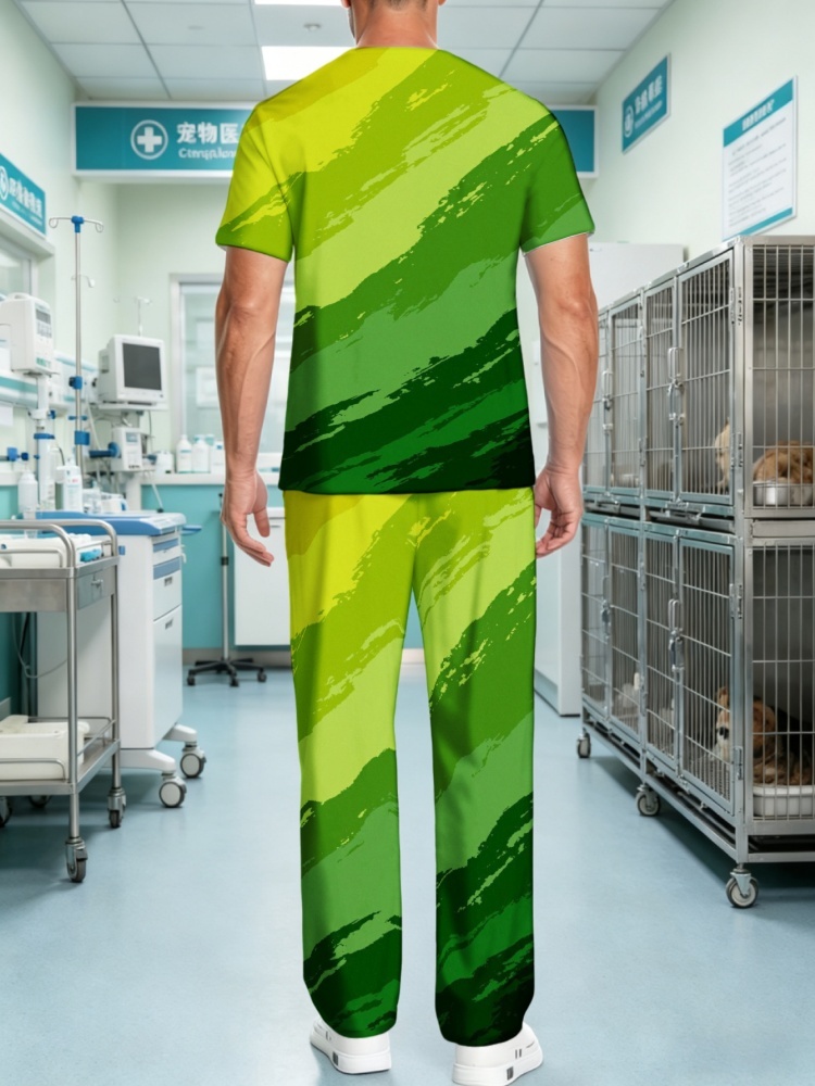 남성용 프린트 의료용 스크럽 유니폼, 멀티 포켓 스트레 - 3D Printing For Medical 리뷰 및 가격