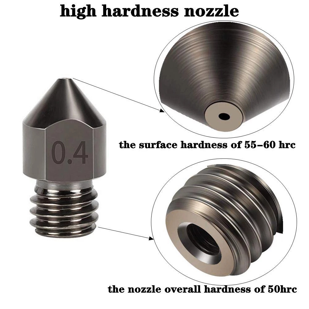 슈퍼 강화 강철 노즐 MK8 5개/로트 하드 리프랩 1 - 3D Printing Nozzle 리뷰 및 가격