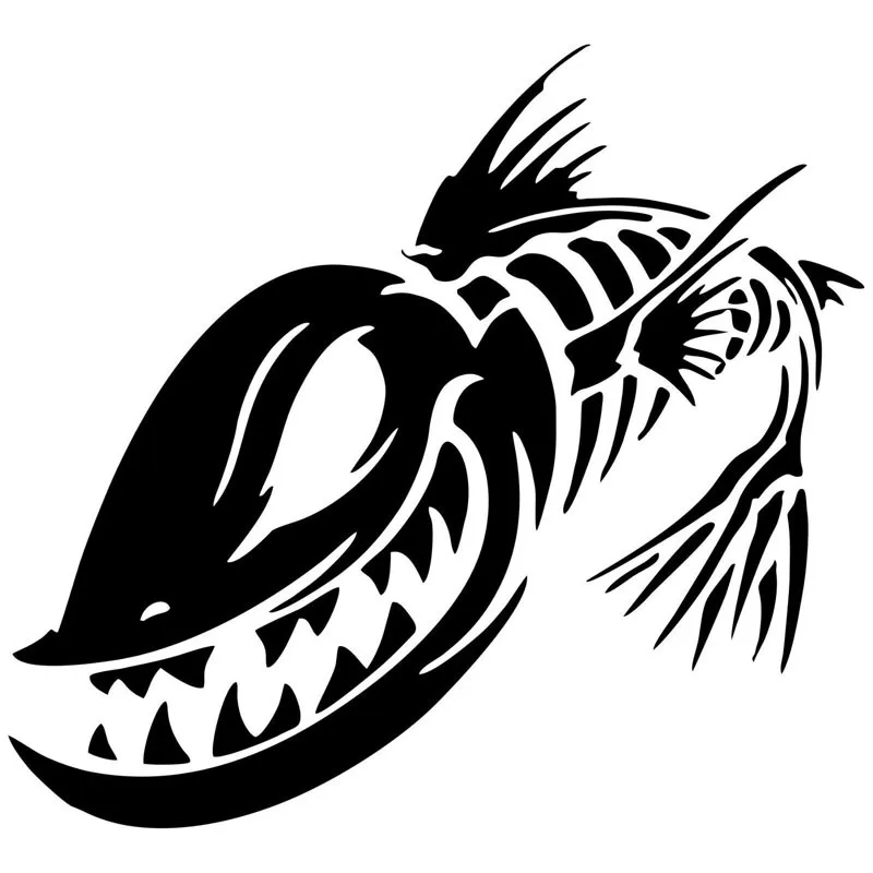 자동차 스티커 비닐 물고기 해골 해골 낚시 괴물 자동  - 3D Printing Lure 리뷰 및 가격