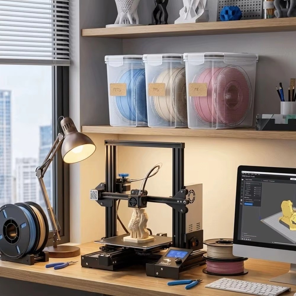 투명 필라멘트 보관함, 밀폐형 방진 3D 프린팅 용기, - 3D Printing For Medical 리뷰 및 가격