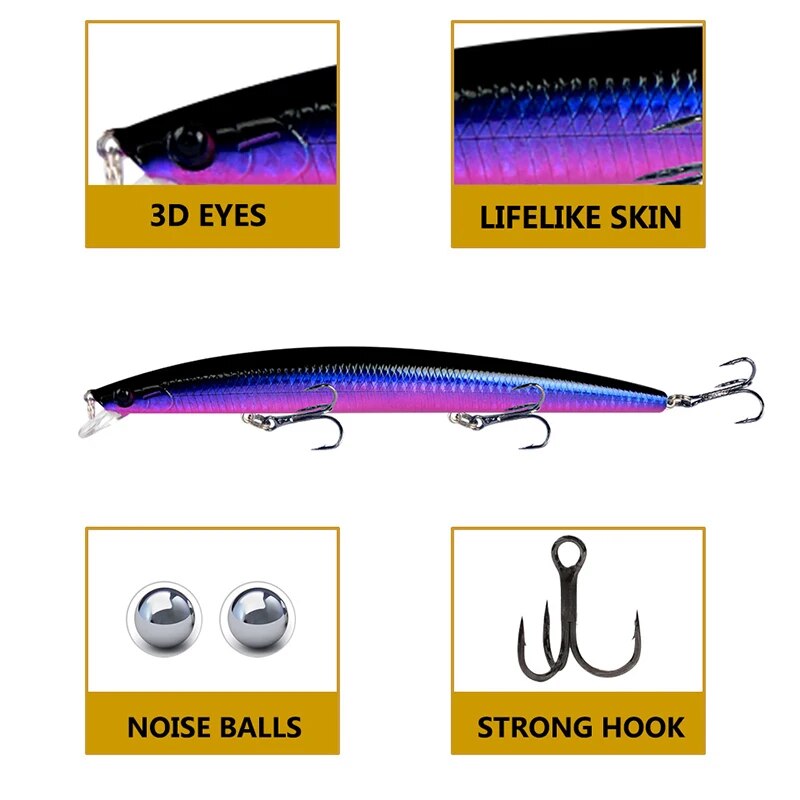 미노우 낚시 미끼 레이저 하드 인공 미끼 18cm 24 - 3D Printing Lure 리뷰 및 가격