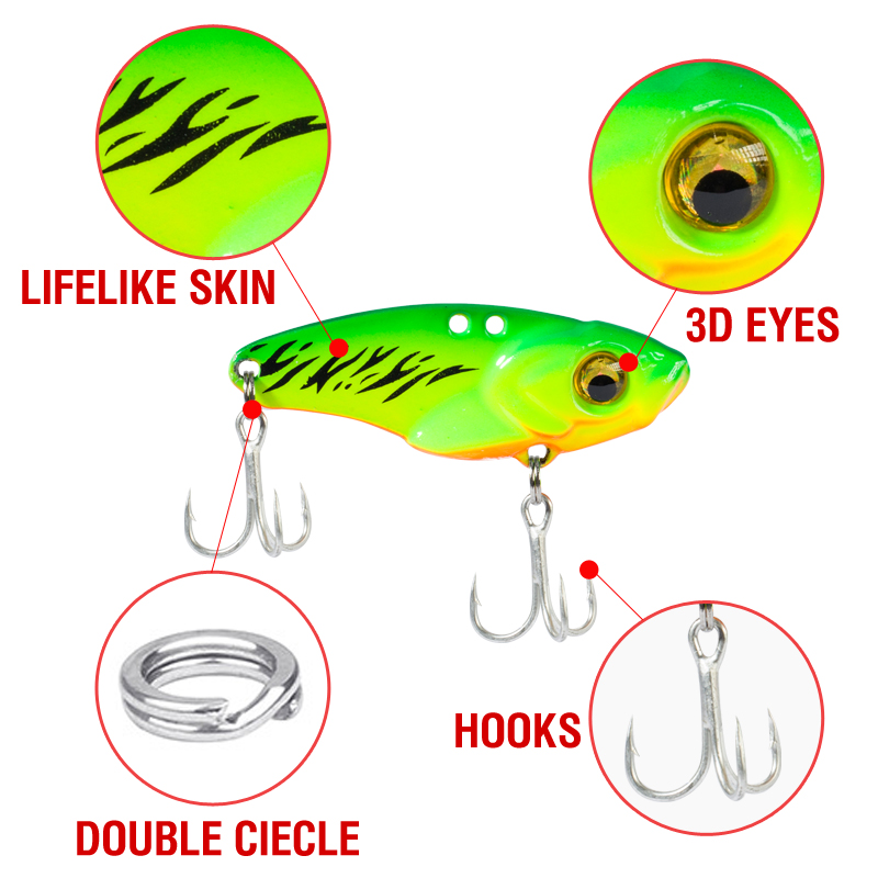 6개입 메탈 VIB 루어 5g 7g 10g 15g 20 - 3D Printing Lure 리뷰 및 가격
