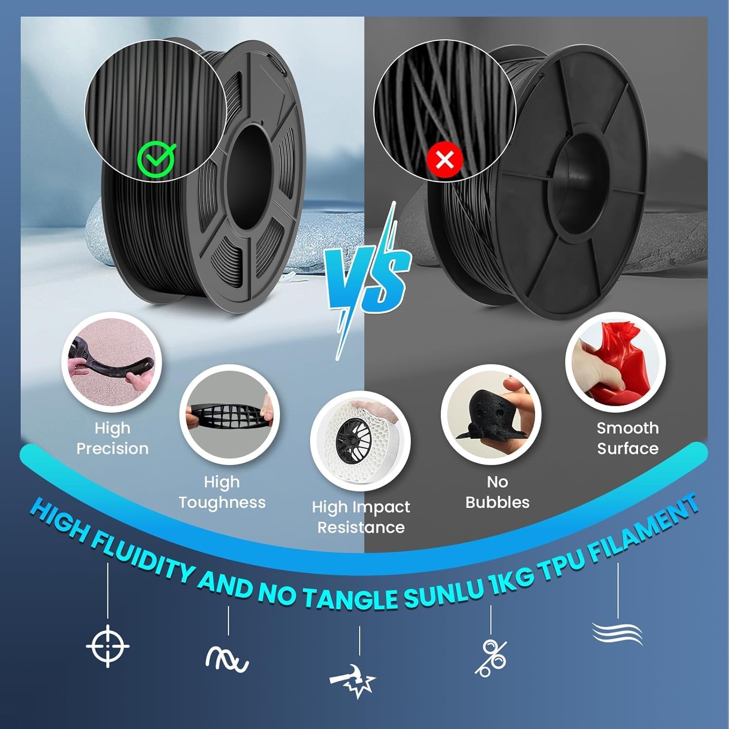 250g 1.75mm 95A TPU 유연한 필라멘트,  - Tpu Flexible Filament 리뷰 및 가격