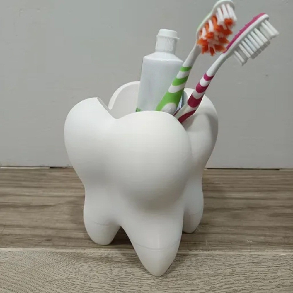 다기능 3D 프린팅 칫솔 홀더 화이트 창의적인 치아 모 - 3D Printing Tooth 리뷰 및 가격
