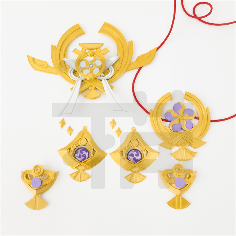 New Genshin Impact Yae Miko 코스 - 3D Printing Earrings 리뷰 및 가격