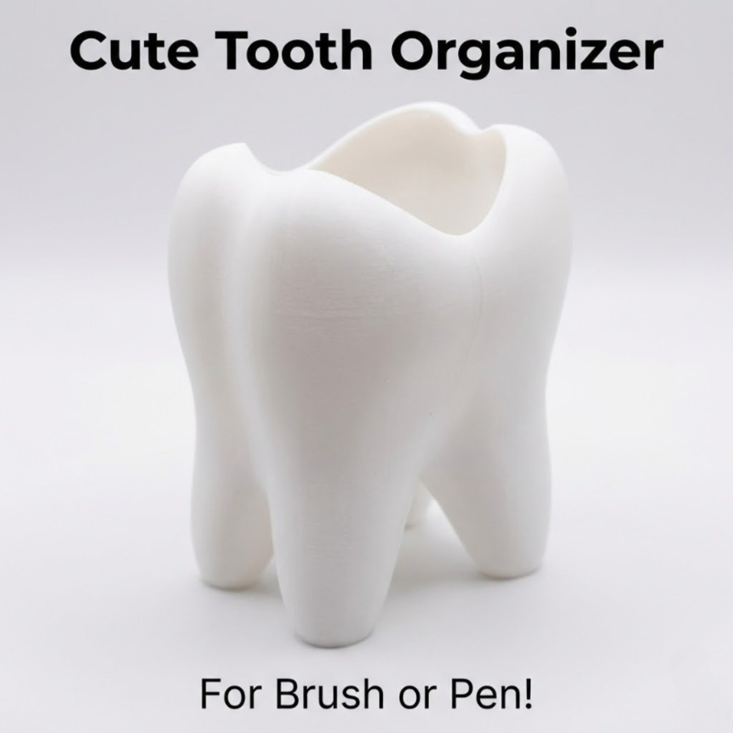 1/2개 세트 3D 프린팅 치아 모양 펜 홀더 칫솔 홀 - 3D Printing Tooth 리뷰 및 가격
