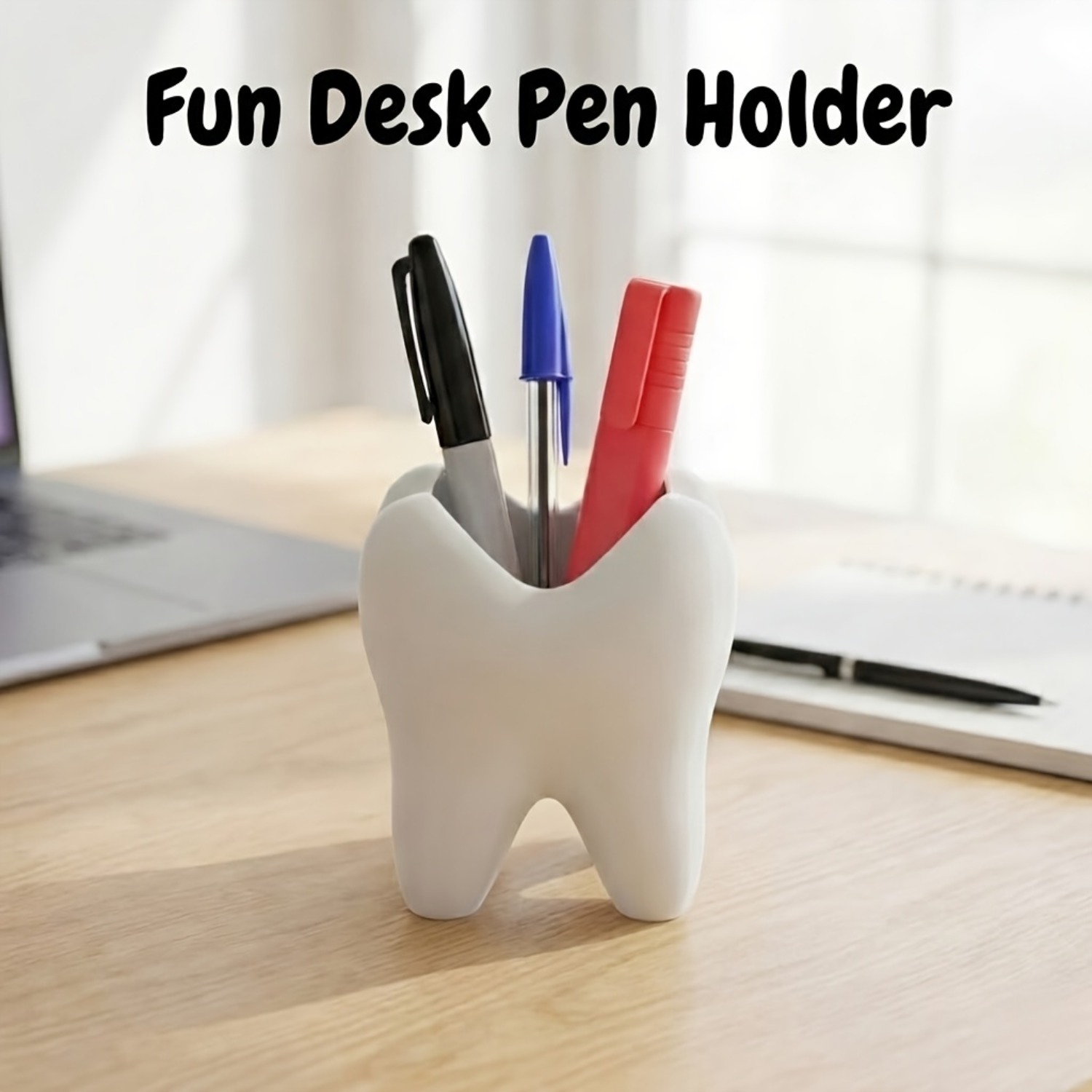 1/2개 세트 3D 프린팅 치아 모양 펜 홀더 칫솔 홀 - 3D Printing Tooth 리뷰 및 가격
