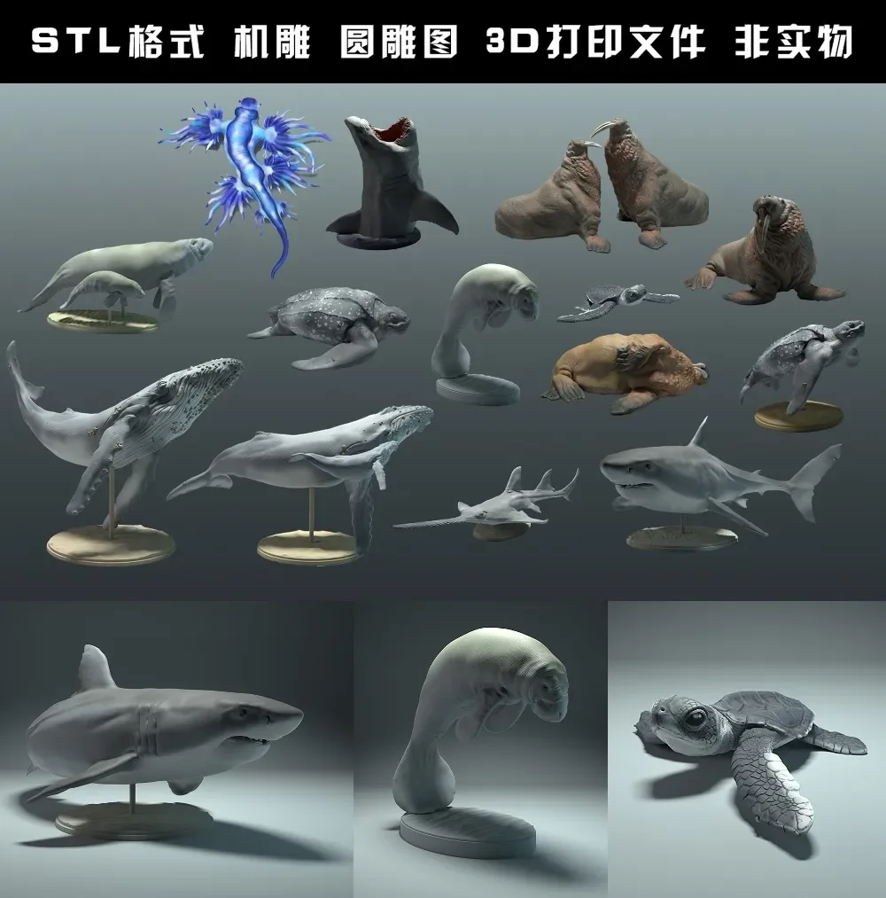 동물, 북극곰, 타킨, 늑대, 들소, 흰 족제비, 토끼 - 3D Printing File 리뷰 및 가격