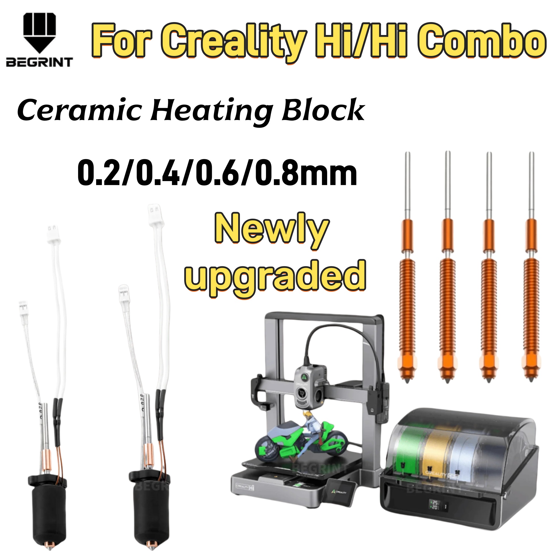 Creality Hi Hi Combo용 고온 세라믹 히 - 3D Printing Nozzle 리뷰 및 가격