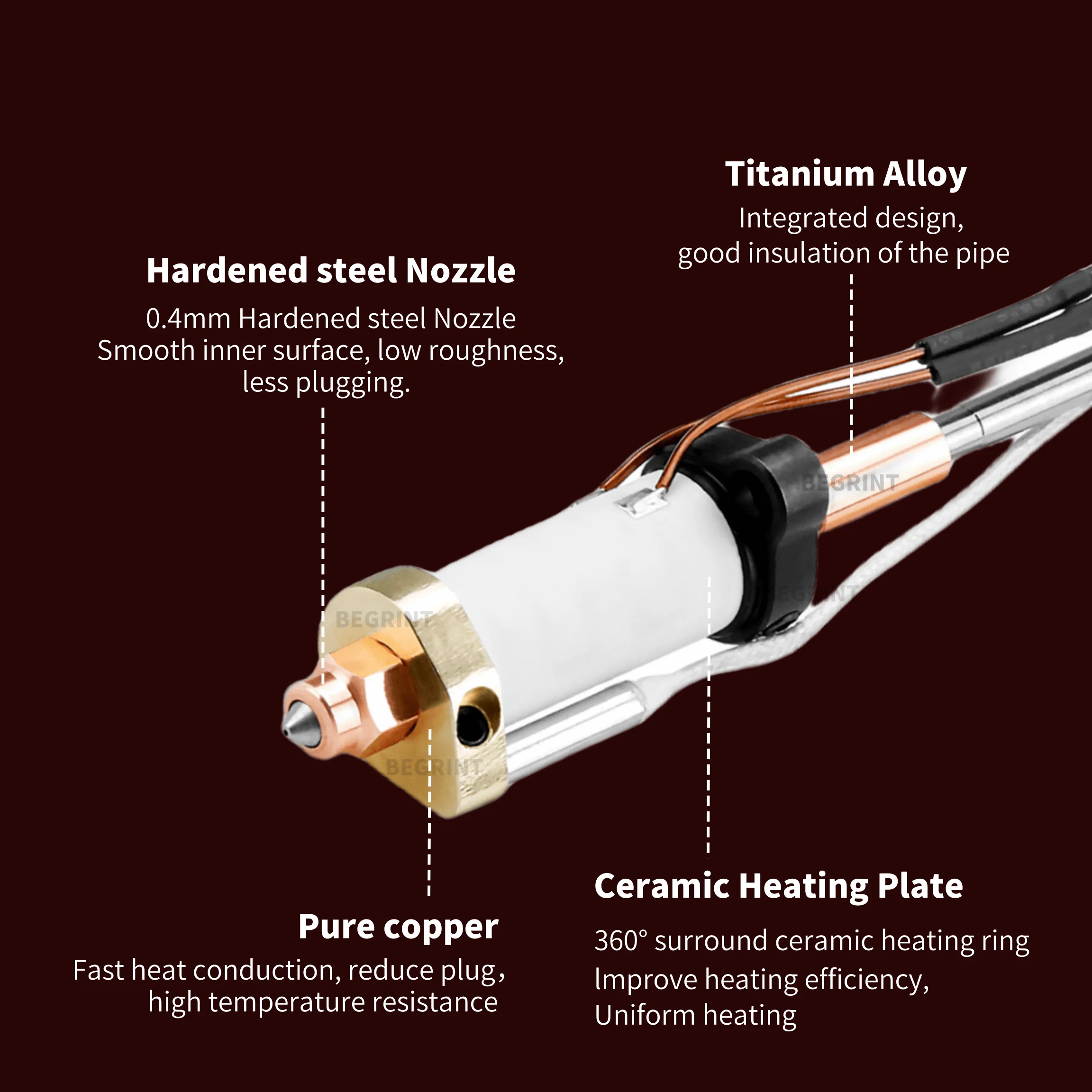 Creality Hi Hi Combo용 고온 세라믹 히 - 3D Printing Nozzle 리뷰 및 가격