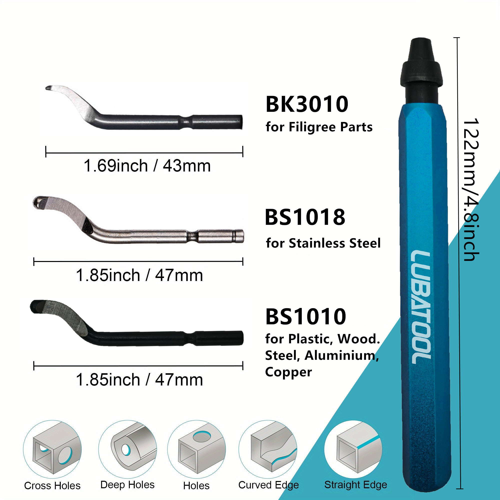 11개의 HSS 강철 블레이드가 있는 LUBATOOL  - 3D Printing File 리뷰 및 가격