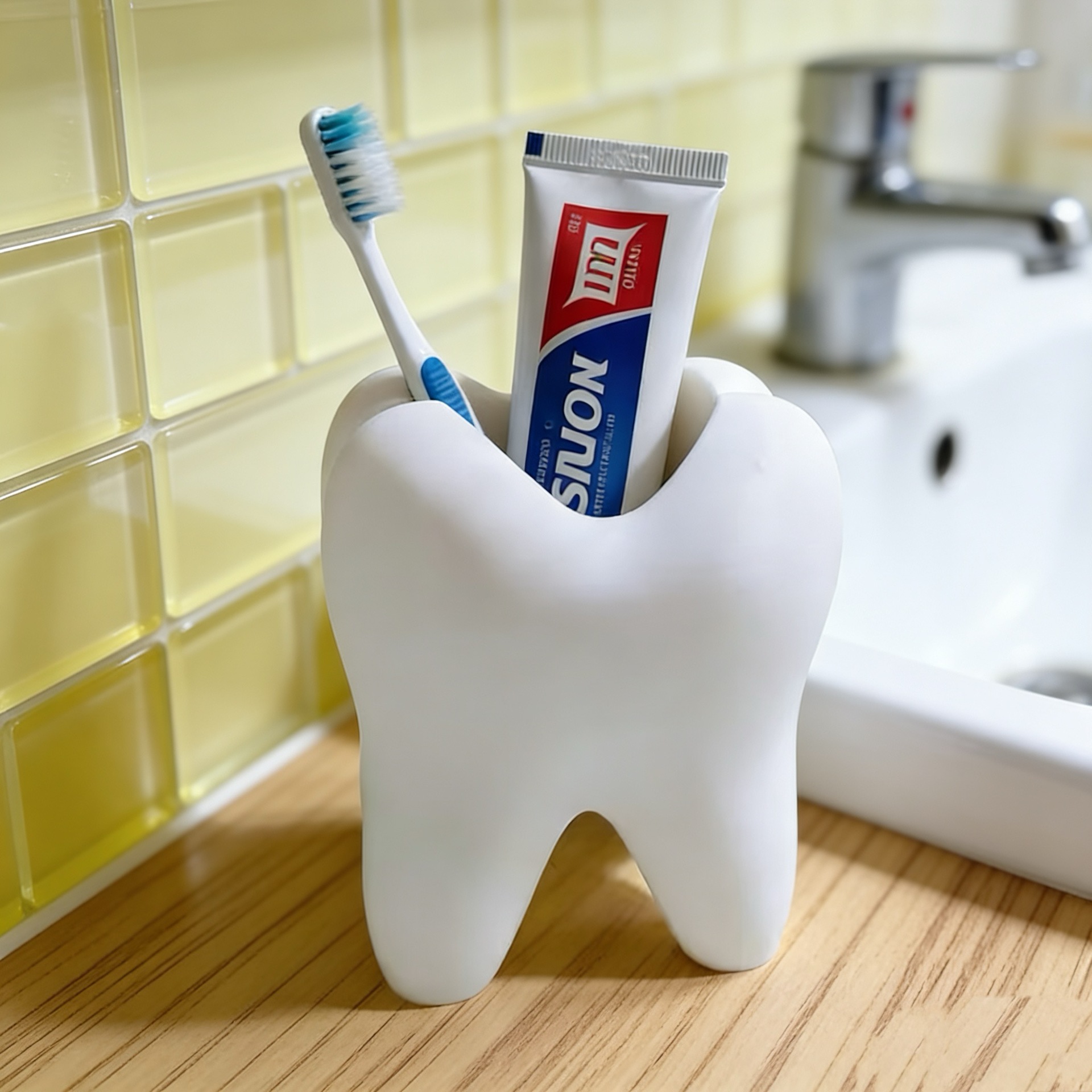 3D 프린팅된 치아 모양 정리함 홀더 칫솔 화장품 펜  - 3D Printing Tooth 리뷰 및 가격