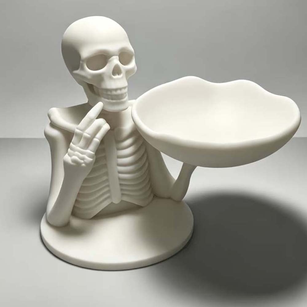 3D 프린팅된 해골 모양 사탕 그릇 무광 흰색 뼈 모양 - 3D Printing Jewelry 리뷰 및 가격
