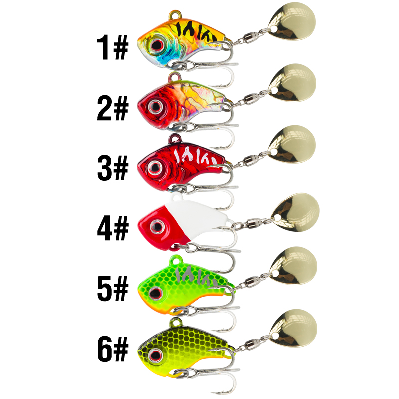 6PC 5g/7g/10g/14g/20g 회전형 메탈 바 - 3D Printing Lure 리뷰 및 가격