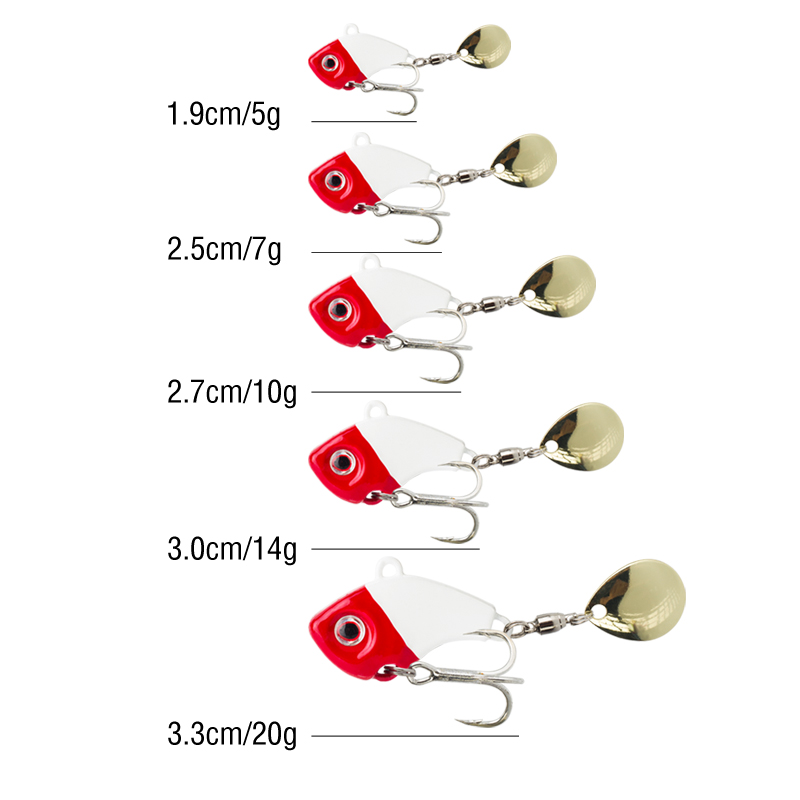 6PC 5g/7g/10g/14g/20g 회전형 메탈 바 - 3D Printing Lure 리뷰 및 가격